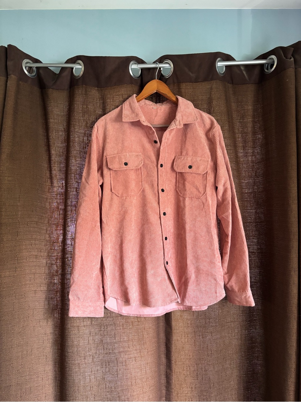 Unlisted Rose Pink Corduroy Button-Down Shirt